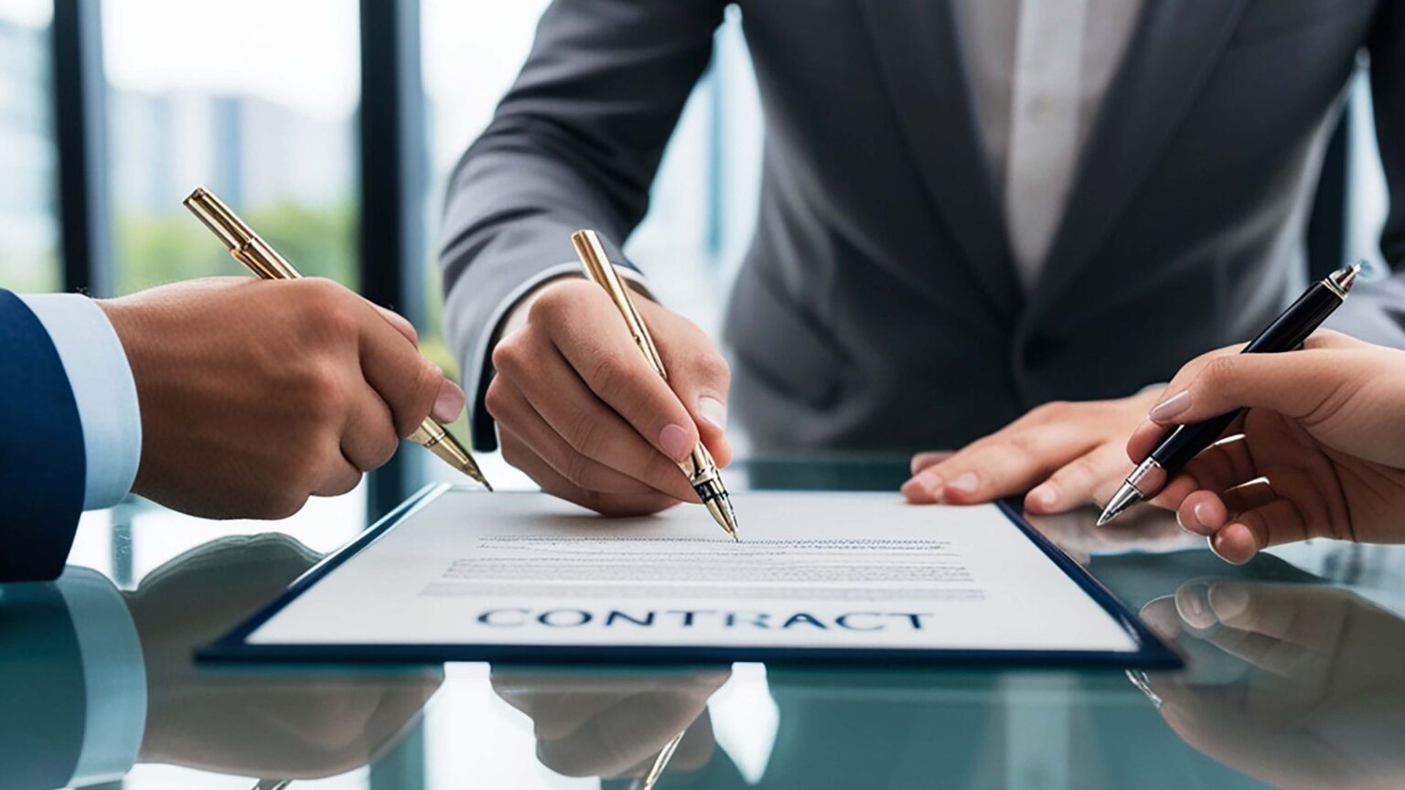 signature de contrat EDF OA